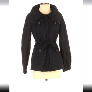 Old Navy Black Utility Jacket with Tie Waist Front - Small